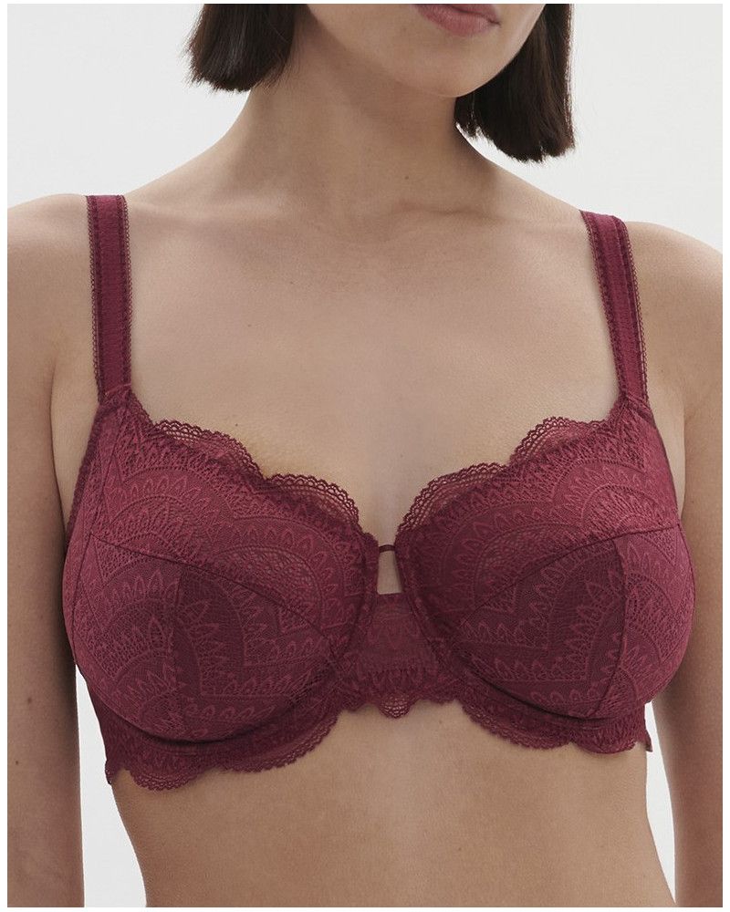 Underwired bra Simone Pérèle Karma (Rouge Spinelle)