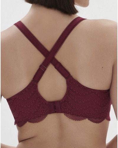 Soutien-gorge armatures emboîtant Simone Pérèle Karma (Rouge Spinelle)