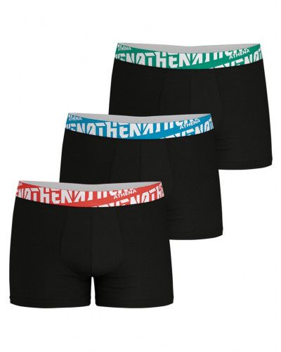Paquete de 3 Boxers Athena Easy Sport (Estampado Negro)