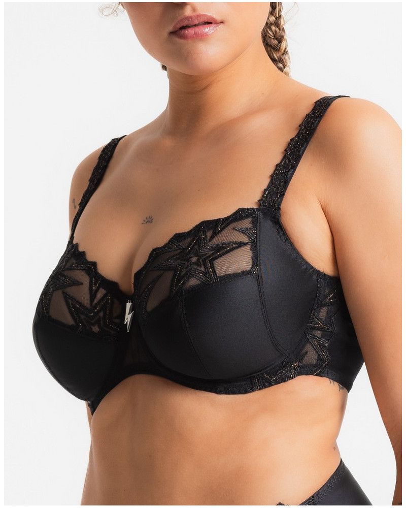 Underwired bra Louisa Bracq Superstar (Noir-Or)