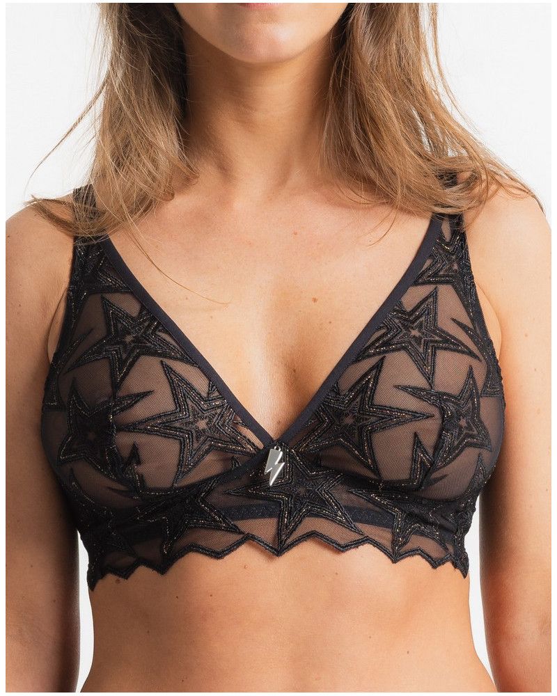 Wireless bra Louisa Bracq Superstar (Noir-Or)