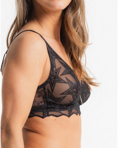 Soutien-gorge sans armature Louisa Bracq Superstar (Noir-Or)