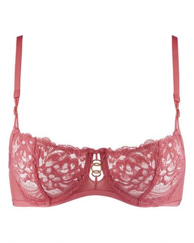 Underwired half cup bra Aubade Feeling Myself (Rosewood)