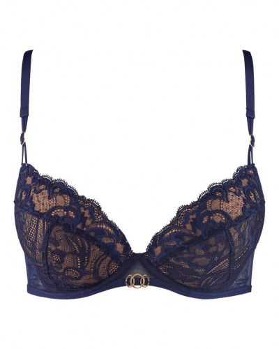 Soutien-gorge plunge coussinet Aubade Feeling Myself (Astral blue)