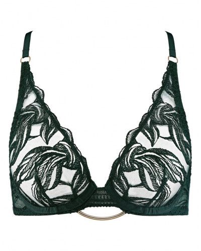 Underwired triangle bra Aubade Into The Groove (Forest)