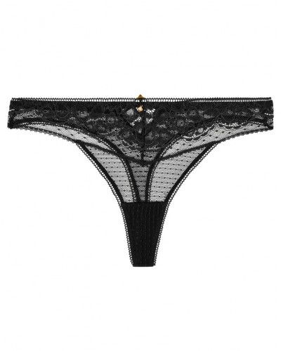 Tanga Aubade Illusion Fauve (Black)