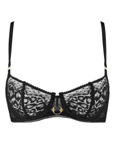 Soutien-gorge corbeille armatures Aubade Illusion Fauve (Noir)