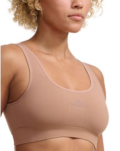 Sujetador redondo Adidas Active Seamless Micro Stretch (Amandes Grillées)