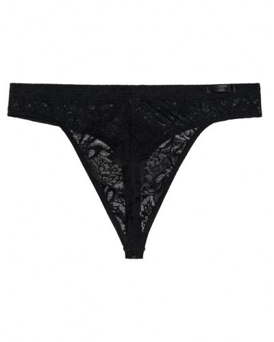 Tanga encaje HOM Free Cut Lace (Negro)