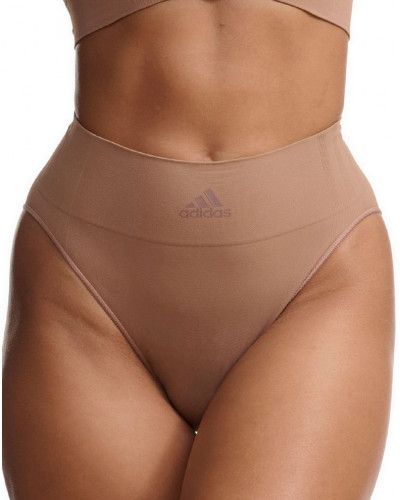 Slip de cintura alta Adidas Active Seamless Micro Stretch (Amandes Grillées)