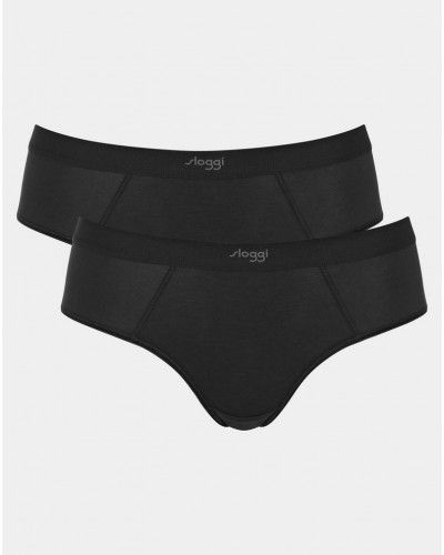 Hipster Sloggi Ever Ease (Lot de 2) (Noir)