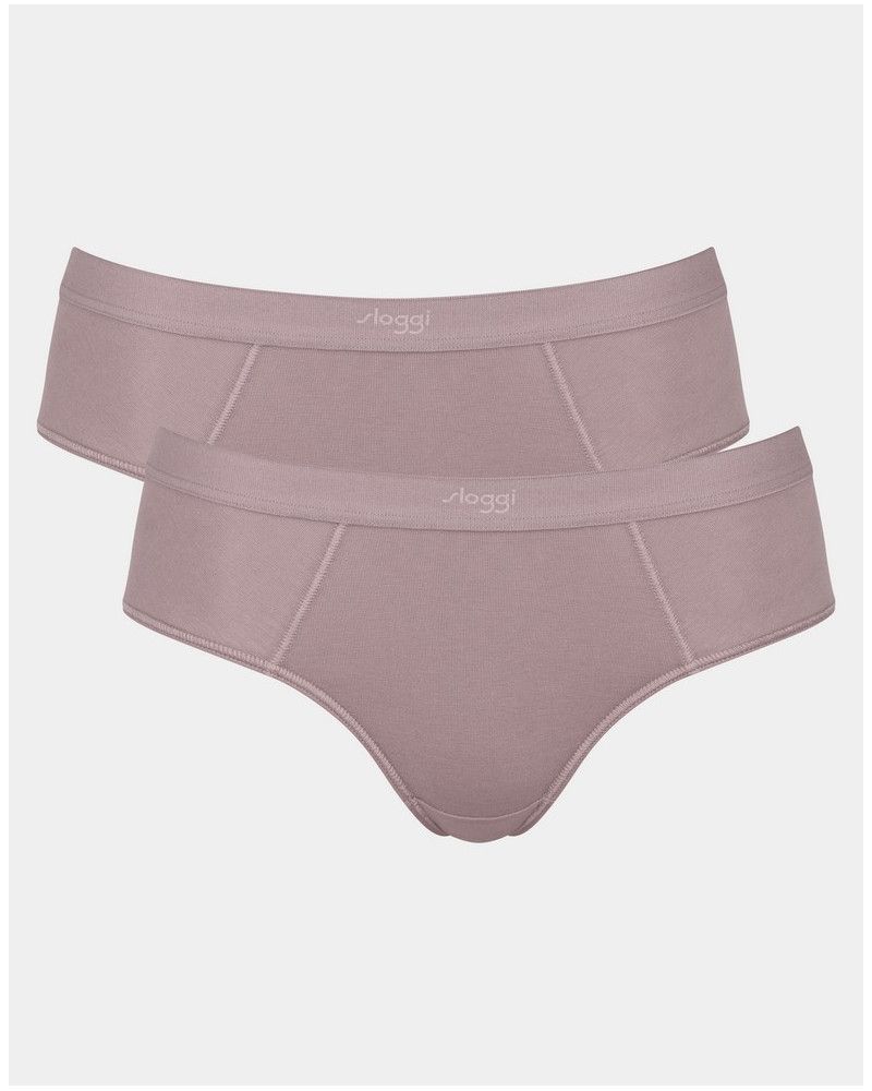 Hipster Sloggi Ever Ease (Paquete de 2) (Foggy Mauve)