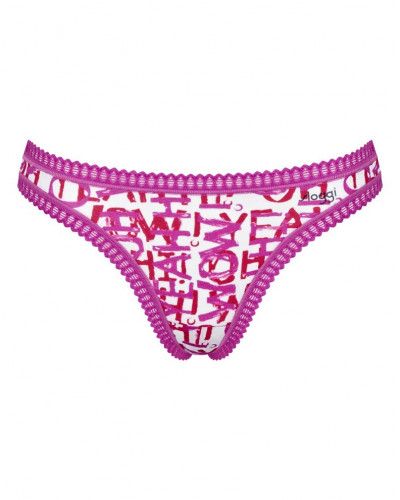 String coton Sloggi Go Crush (Lot de 3) (Imprimé/Rose/Rouge)