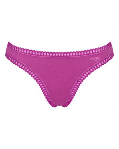 Thong cotton Sloggi Go Crush (Set of 3) (Imprimé/Rose/Rouge)