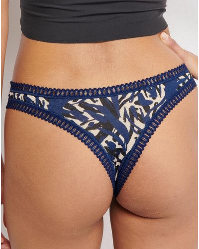 Tanga algodón Sloggi Go Crush (Lote de 3) (Imprimé/Noir/Marine)