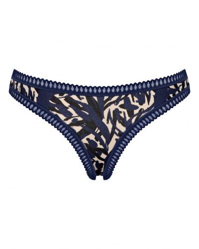 String coton Sloggi Go Crush (Lot de 3) (Imprimé/Noir/Marine)