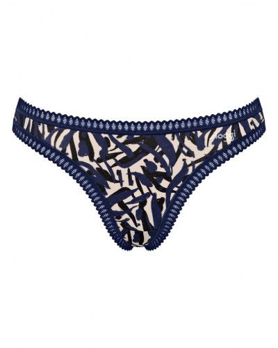 Tanga algodón Sloggi Go Crush (Lote de 3) (Imprimé/Noir/Marine)