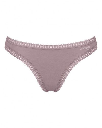 String coton Sloggi Go Crush (Lot de 3) (Imprimé/Beige/Marron)