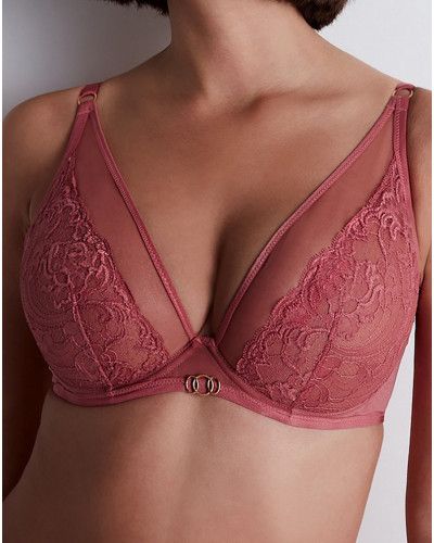 Triangle underwired bra Aubade Feeling Myself (Rosewood)