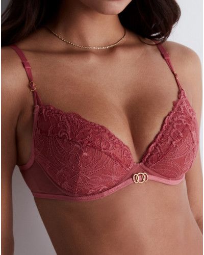 Soutien-gorge plunge coussinet Aubade Feeling Myself (Rosewood)