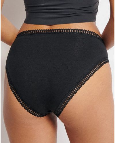 Slip échancré coton Sloggi GO Crush (Lot de 3) (Noir/Marine/Imprimé)