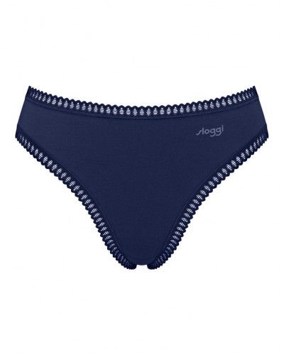 Braguitas de corte alto algodón Sloggi GO Crush (Lote de 3) (Noir/Marine/Imprimé)
