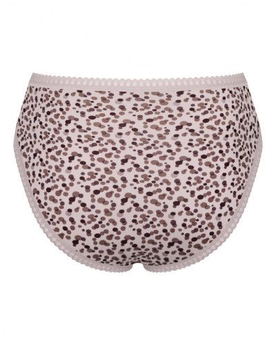 Slip échancré coton Sloggi GO Crush (Lot de 3) (Beige/Marron/Imprimé)