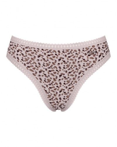 Slip échancré coton Sloggi GO Crush (Lot de 3) (Beige/Marron/Imprimé)