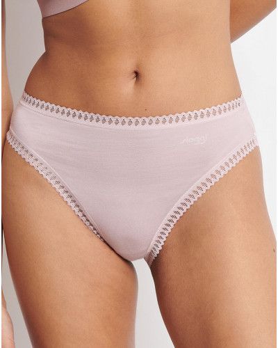 Braguitas de corte alto algodón Sloggi GO Crush (Lote de 3) (Beige/Marron/Imprimé)