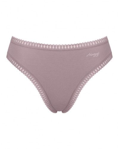 High-cut briefs cotton Sloggi GO Crush (Set of 3) (Beige/Marron/Imprimé)