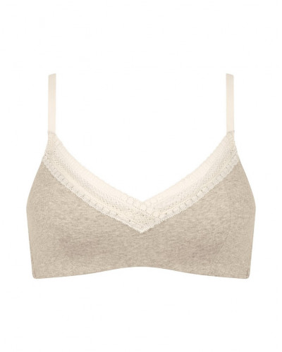 Brassière à fines bretelles Sloggi GO Ribbed (Beige)