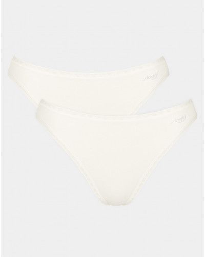 Paquete de 2 calzoncillos tai Sloggi GO Algodón Organico (Silk White)
