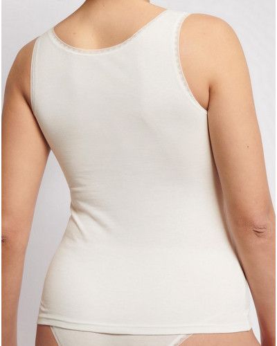 Paquete de 2 camisetas sin mangas Sloggi GO Algodón Organico (Silk White)