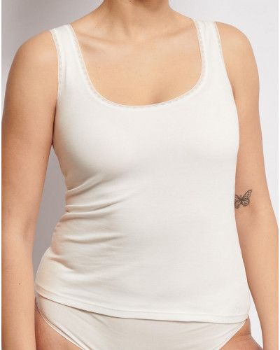 Pack of 2 tank tops Sloggi GO Bio Cotton (Silk White)