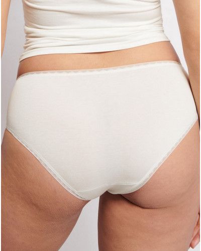 Paquete de 2 calzoncillos midi Sloggi GO Algodón Bio (Silk White)