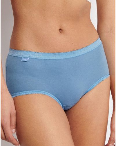 Slips Basic + midi (lot de 4) Sloggi (Blanc/marine/bleu/gris)