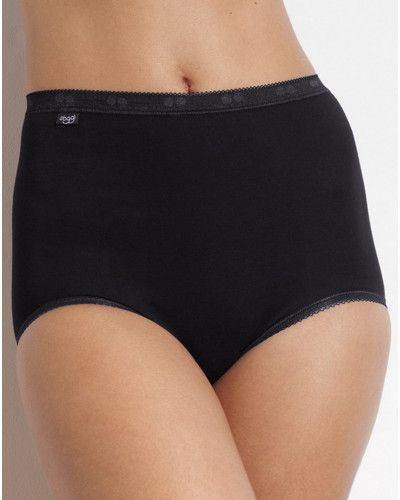 Calzoncillo maxi Sloggi Basic + (Paquete de 3) (Blanc/noir/beige)