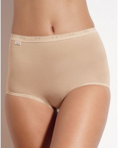 Maxi brief Sloggi Basic + (Pack of 3) (Blanc/noir/beige)
