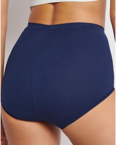 Basic + Maxi knickers (Pack of 4) Sloggi (Blanc/marine/bleu/gris)