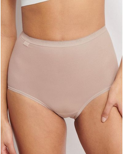 Culottes Basic + maxi (lot de 4) Sloggi (Violet/beige/blanc/gris)