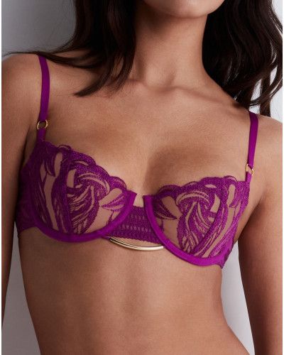 Underwired half cup bra Aubade Into The Groove (Pink Karma)