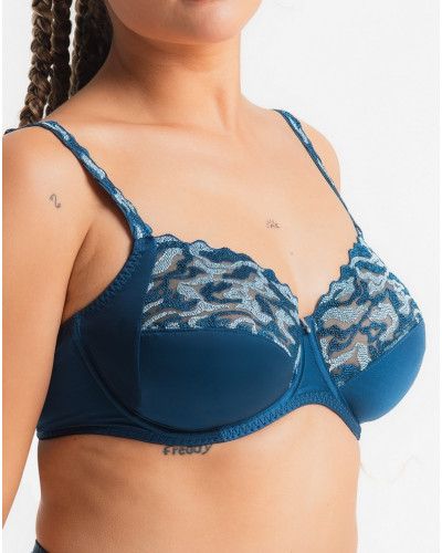 Underwired Bra Louisa Bracq Electric Waves (Neon Botanica)