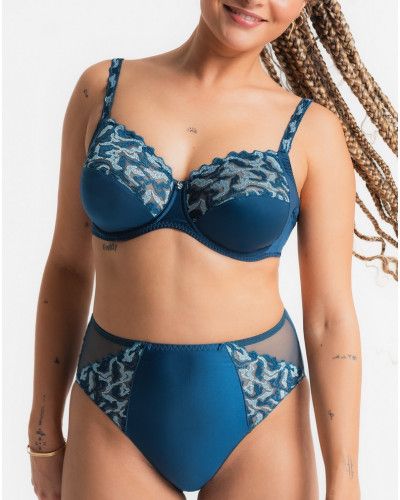 Underwired Bra Louisa Bracq Electric Waves (Neon Botanica)