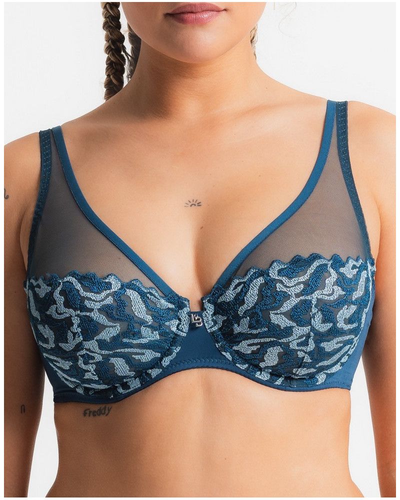 Sujetador foulard Louisa Bracq Electric Waves (Neon Botanica)