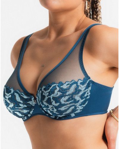 Soutien-gorge foulard Louisa Bracq Electric Waves (Neon Botanica)