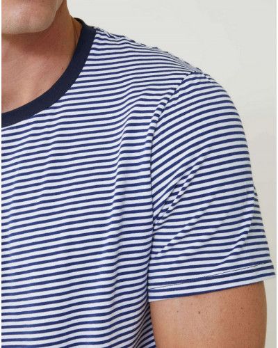 Pyjama court en coton Le Slip Français Jeason Marinière (Multicolore)