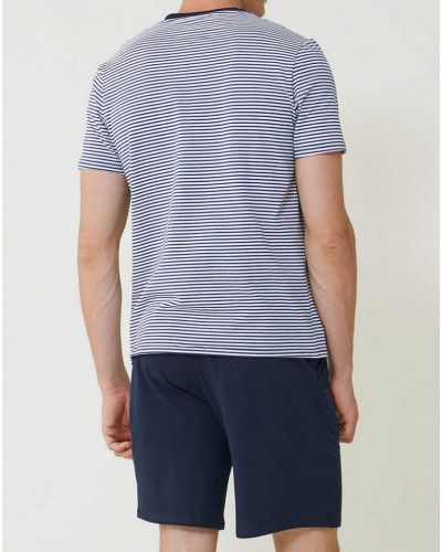 Pyjama short cotton Le Slip Français Jeason Marinière (Multicolor)