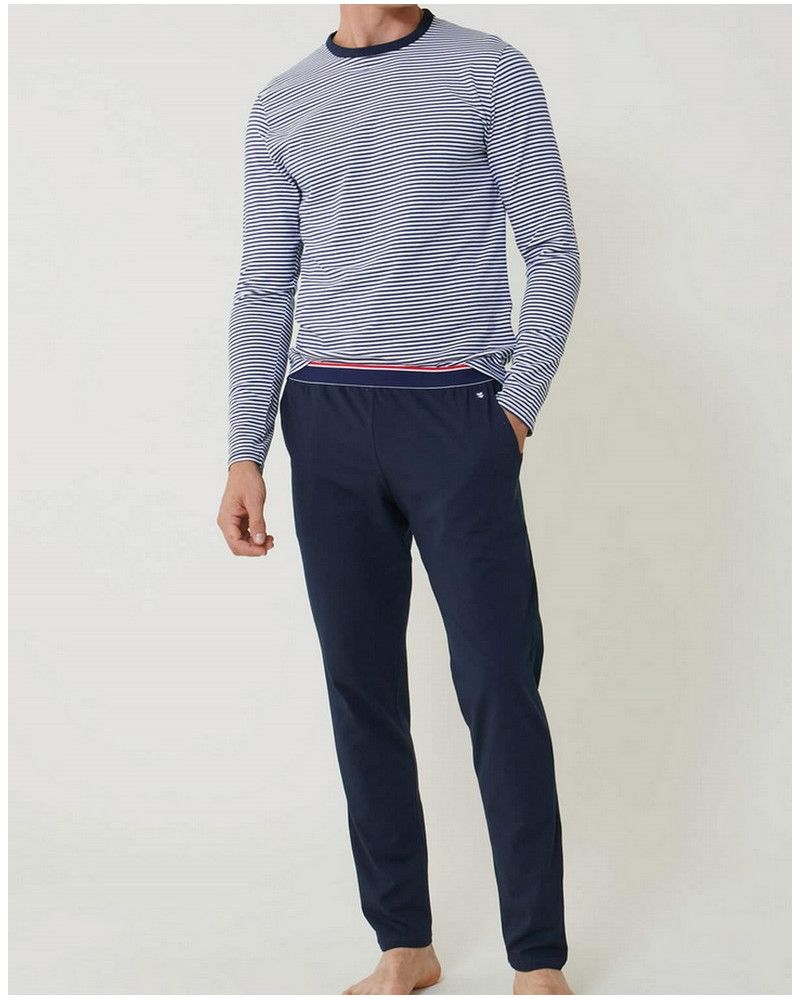 Long cotton pyjama Le Slip Français Jeason Marinière (Multicolour)