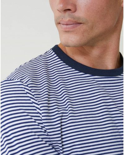 Pijama largo de algodón Le Slip Français  Jeason Marinière (Multicolor)