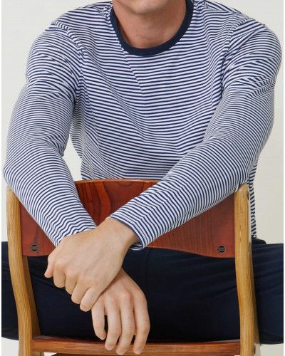 Long cotton pyjama Le Slip Français Jeason Marinière (Multicolour)